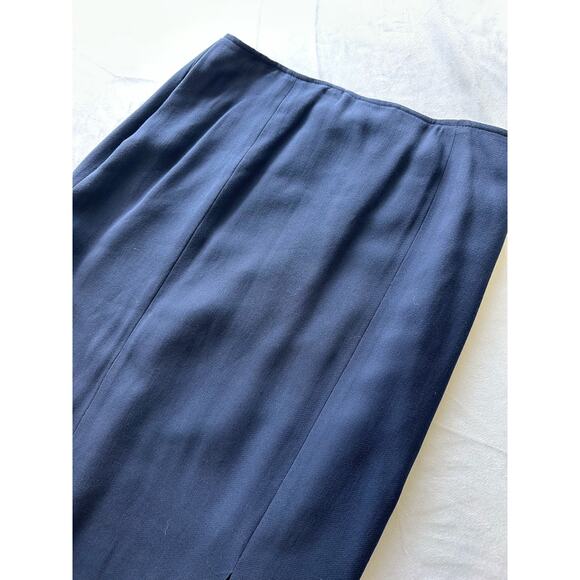 NWT Casual Corner Maxi Skirt Blue Size 8 - Picture 1 of 6